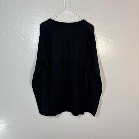Smartwool Shirt Mens XL Black Merino Wool Intraknit Thermal Base Layer Crewneck - Picture 5 of 7